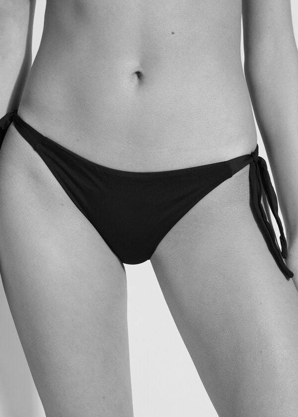 damen-bikinihose calzedonia tied indonesia schwarz