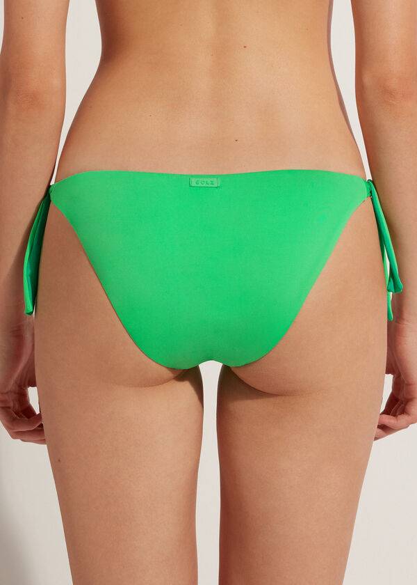 grüne calzedonia tied indonesia eco damen-bikinihose