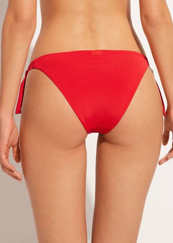 calzedonia tied indonesia eco damen-bikinihose rot