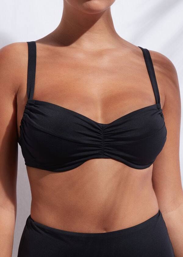 calzedonia balconette indonesia damen-bikinioberteil schwarz