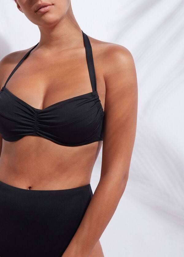 calzedonia balconette indonesia damen-bikinioberteil schwarz