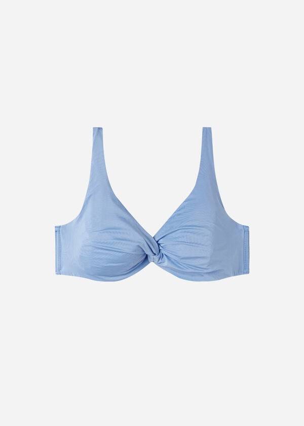 blaue calzedonia balconette indonesia eco damen-bikinioberteile