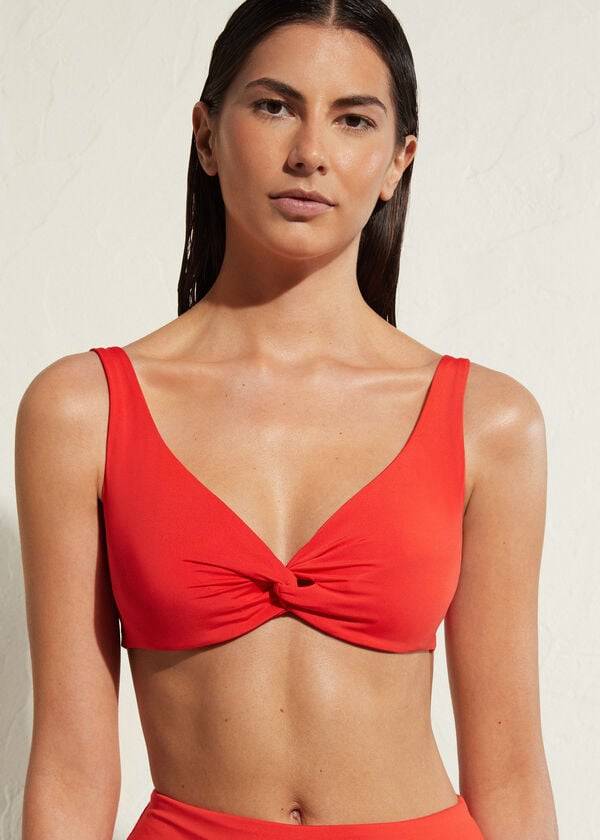 rote calzedonia balconette indonesia eco damen-bikinioberteile