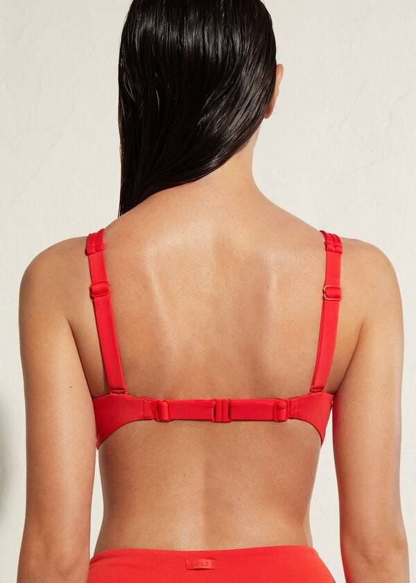 rote calzedonia balconette indonesia eco damen-bikinioberteile