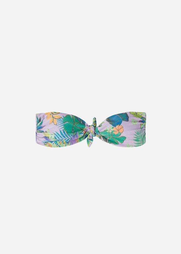 lila calzedonia bandeau brasilia damen-bikinioberteile
