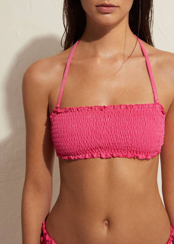 rosa calzedonia bandeau formentera damen-bikinioberteile