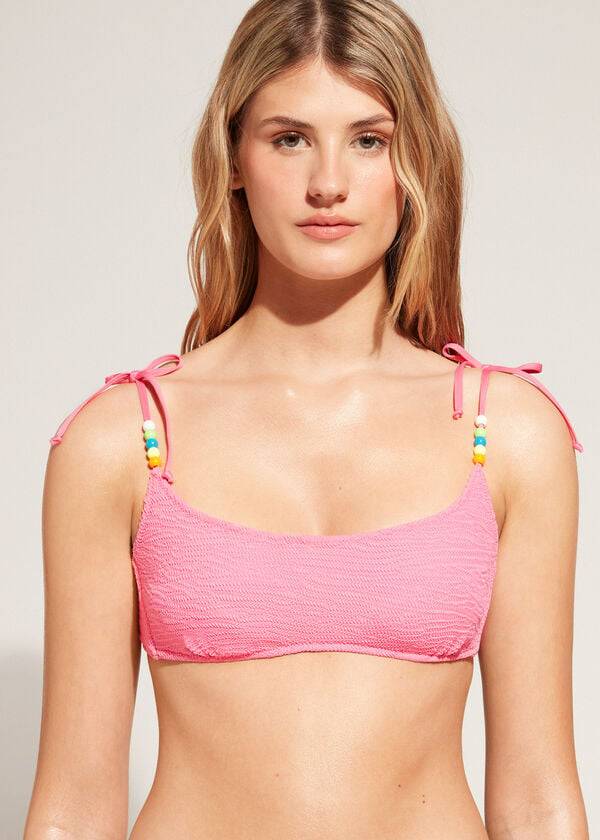 pinkfarbene calzedonia-bikini-oberteile im tank-stil san diego für damen