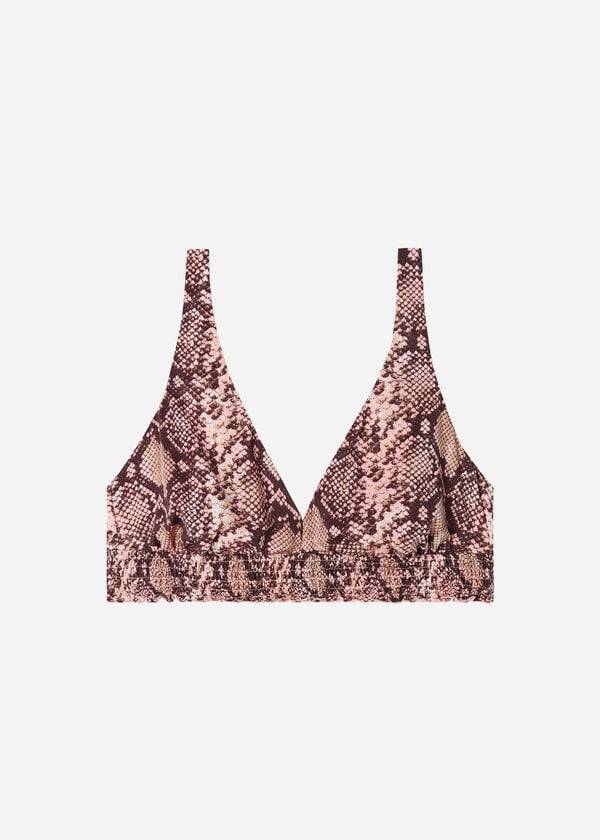 pinkfarbene calzedonia sidney bikini-oberteile mit festem dreiecksausschnitt für damen