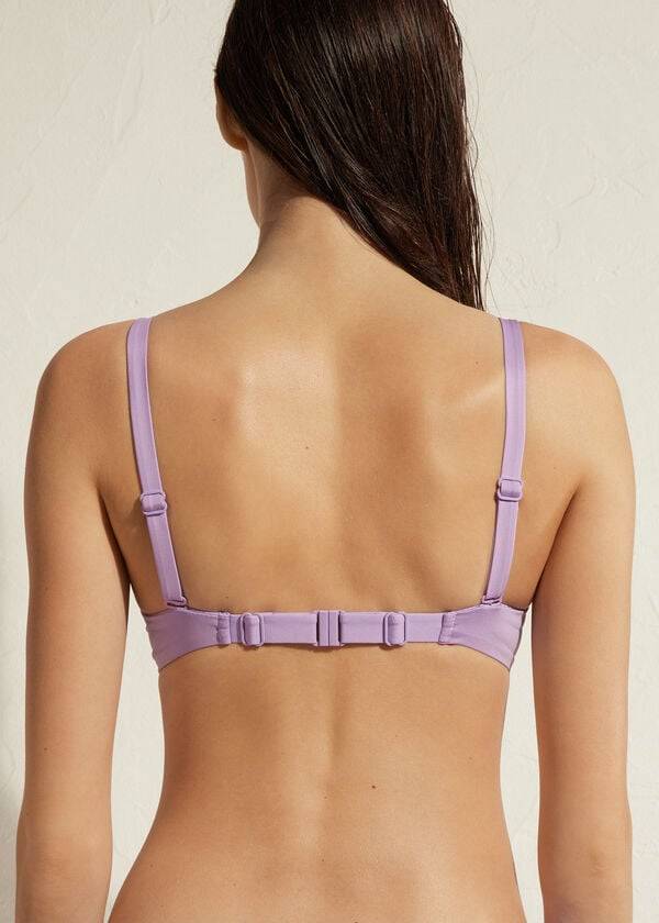 lila damen calzedonia gepolsterte push-up indonesien Öko sexy bikini-oberteile