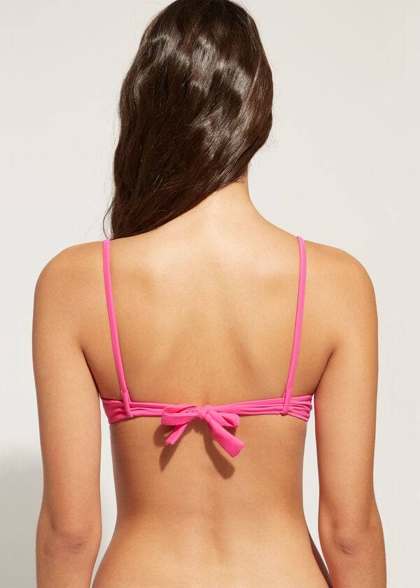 pinkfarbene calzedonia bikini-oberteile mit push-up-funktion für damen shanghai