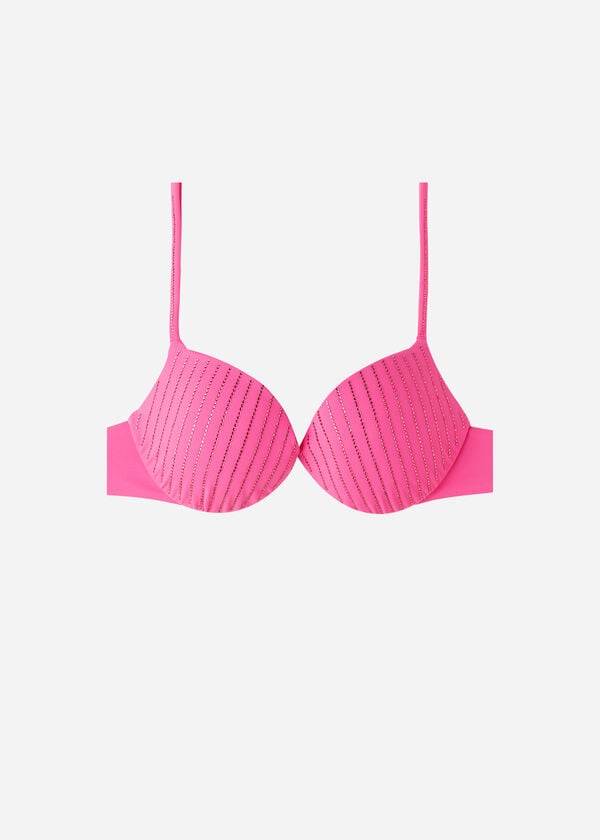 pinkfarbene calzedonia bikini-oberteile mit push-up-funktion für damen shanghai