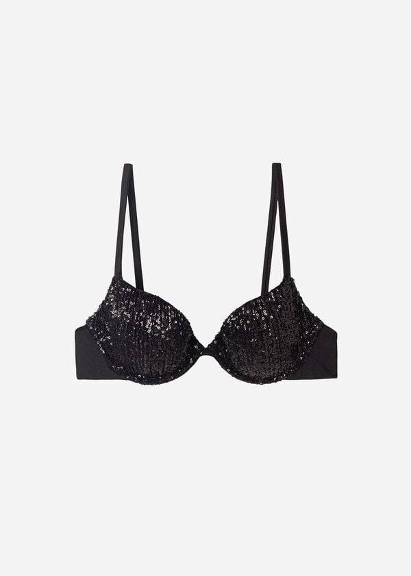 calzedonia damen-bikini-oberteil cannes mit polsterung und push-up-funktion schwarz