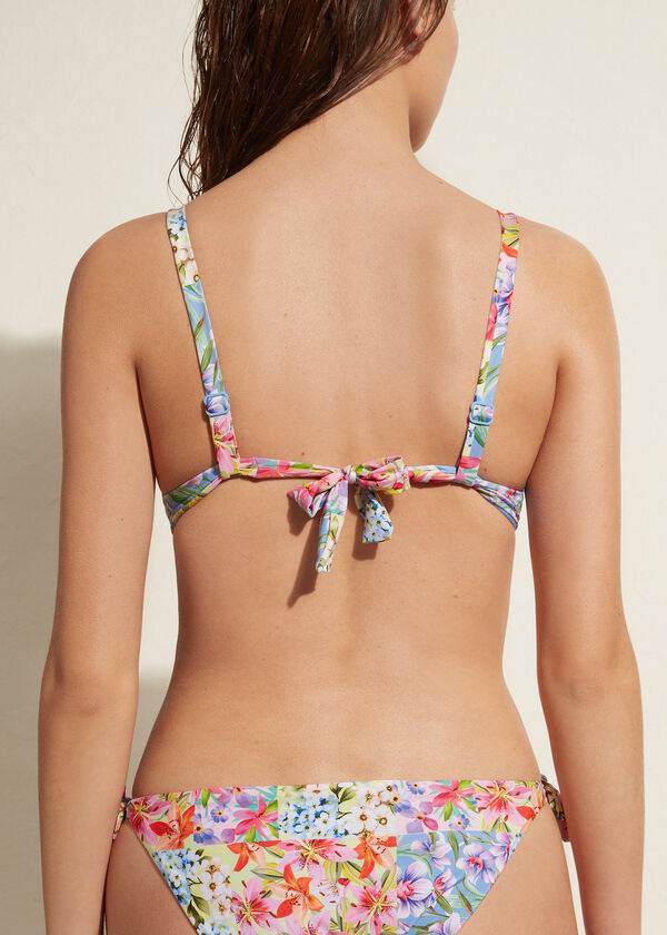 calzedonia gepolsterte push-up menorca eco damen-bikinioberteile mehrfarbig