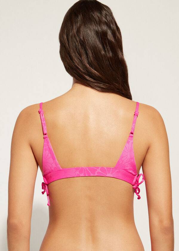 calzedonia gepolstertes tank-bikini-oberteil antibes für damen rosa