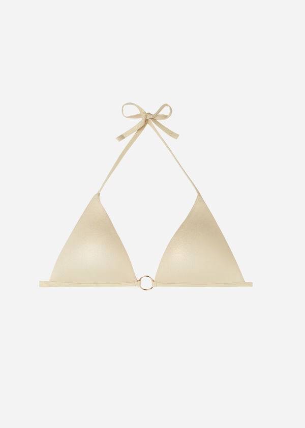 calzedonia triangel-bikini-oberteil für damen gepolstert abu dhabi gold