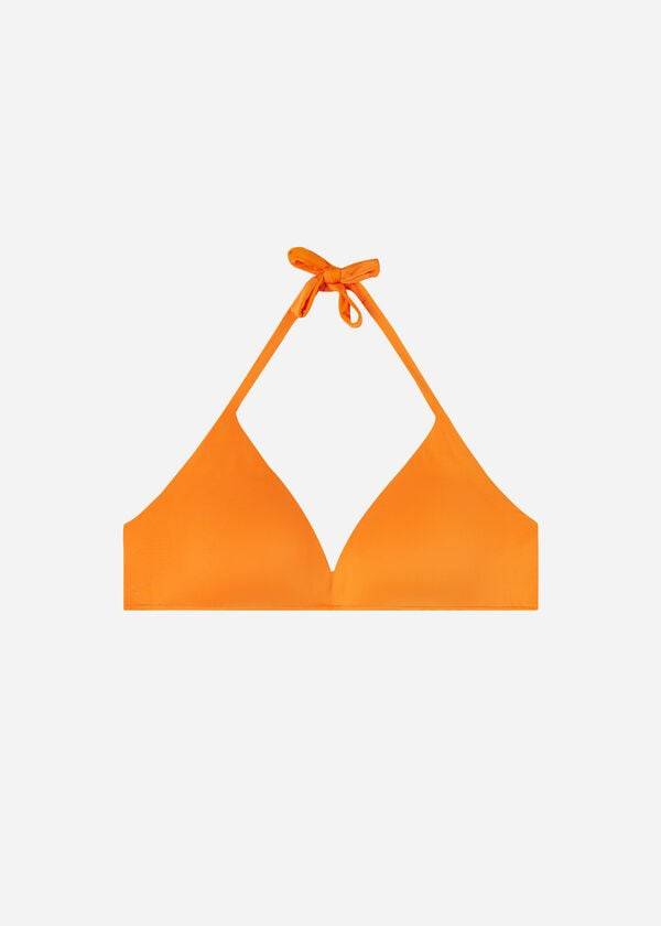 orange gepolsterte triangle indonesia eco damen-bikinioberteile von calzedonia
