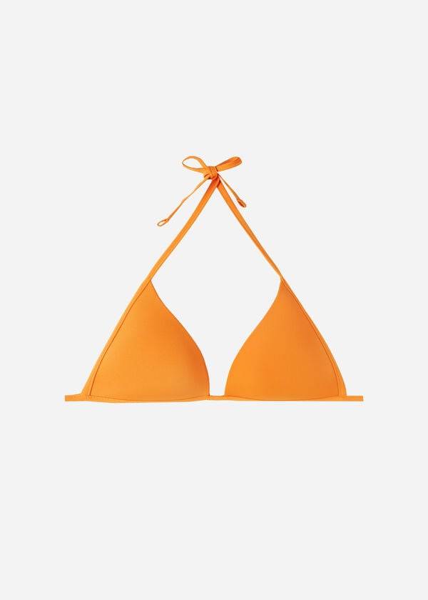 orange gepolsterte triangle indonesia eco rise damen-bikinioberteile von calzedonia