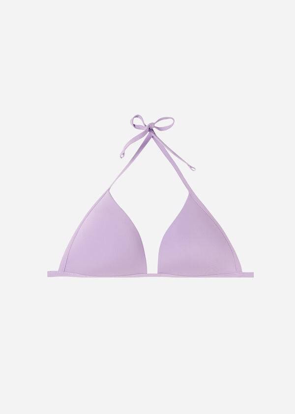 lila damen calzedonia gepolstertes triangel-bikini-oberteil indonesien eco rise