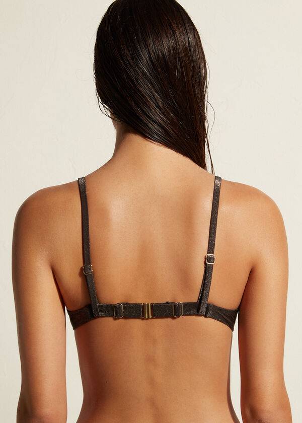 calzedonia push-up-bikini-oberteil hollywood für damen schwarz