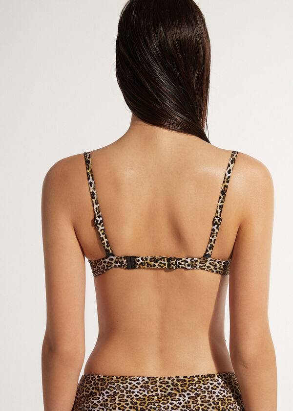 braune calzedonia push-up malindi damen-bikini-oberteile