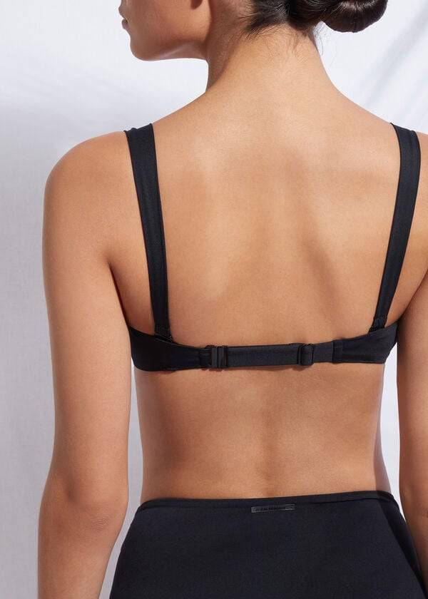 schwarze damen-bikini-oberteile von calzedonia push-up bandeau indonesia