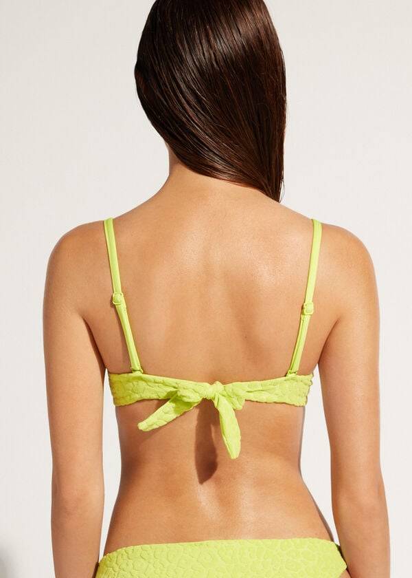 grüne calzedonia damen-bikini-oberteile mit herausnehmbarer polsterung und push-up-effekt im bangkok-stil