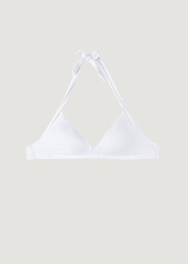 weiße calzedonia triangel-bikini-oberteile für damen weich gepolstert aus indonesien