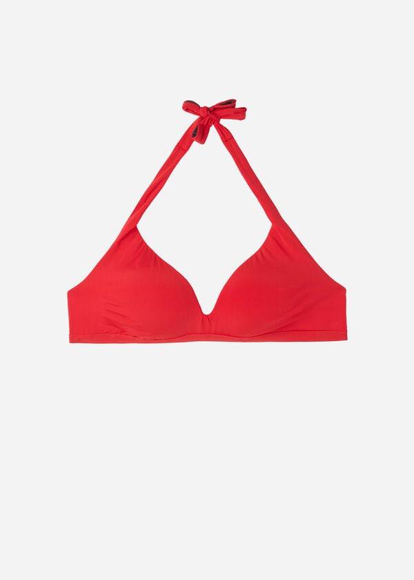 rote calzedonia damen-bikini-oberteile mit weicher polsterung triangel-design indonesien
