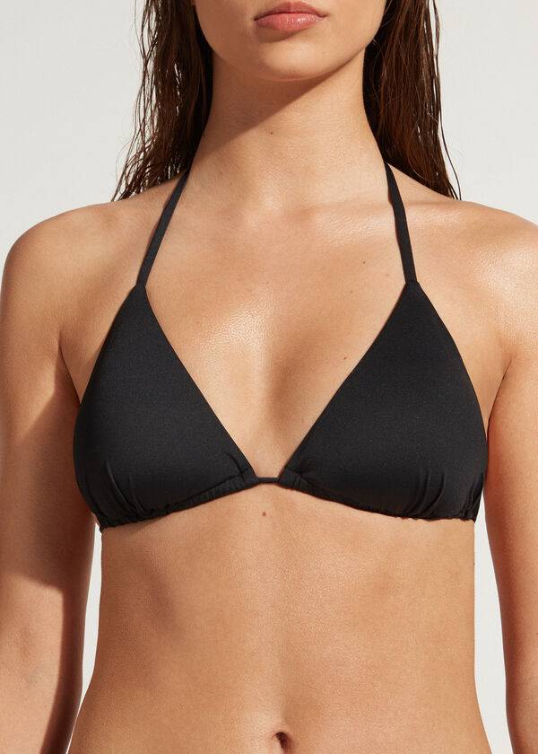 schwarze calzedonia string-triangel-bikini-oberteile für damen aus indonesien
