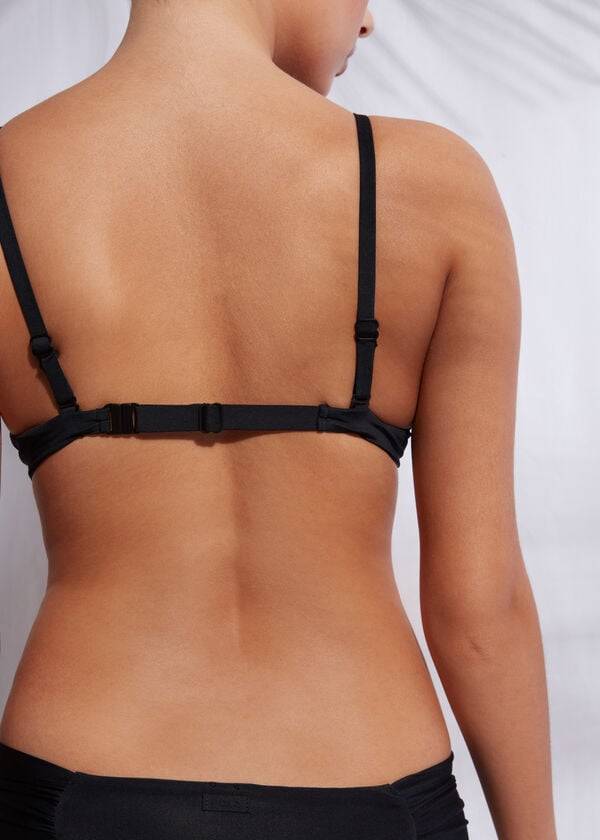 damen-bikini-oberteil calzedonia super padded push up indonesia eco cobey schwarz