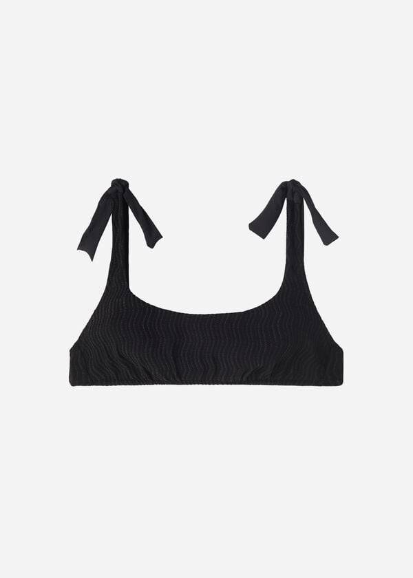 schwarzes calzedonia tank mykonos damen-bikini-oberteil