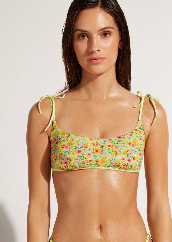 calzedonia tank siviglia damen-bikinioberteil grün