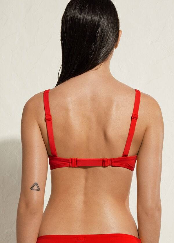 calzedonia tank style indonesia eco damen-bikini-oberteil rot