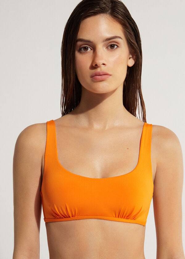 orangefarbene calzedonia tank style indonesia Öko-bikinioberteile für damen