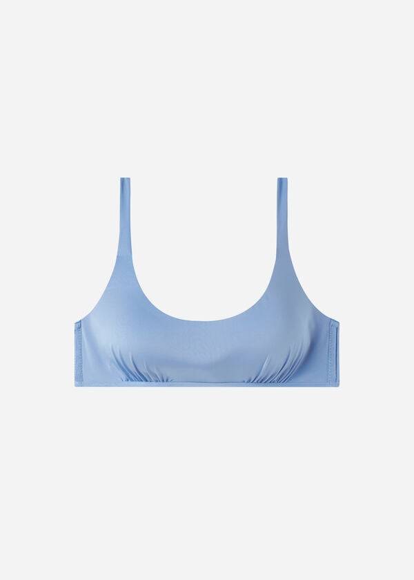 calzedonia tank bikini-oberteil für damen indonesische Öko-marke blau