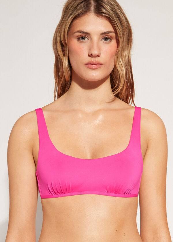 rosa damen-bikinioberteile im calzedonia tank style indonesia eco rosa