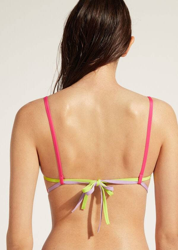 calzedonia tank tokyo eco bikini-oberteil für damen orange