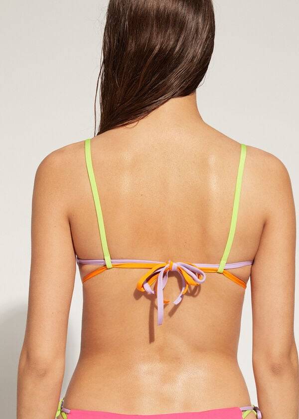 calzedonia tank tokyo eco damen-bikini-oberteil pink