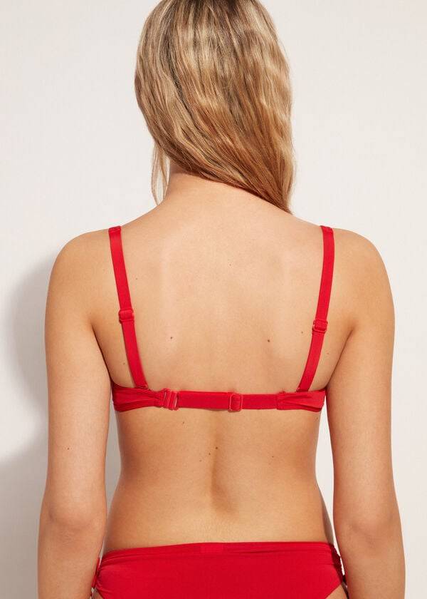 calzedonia tank-bikini-oberteil für damen indonesien rot