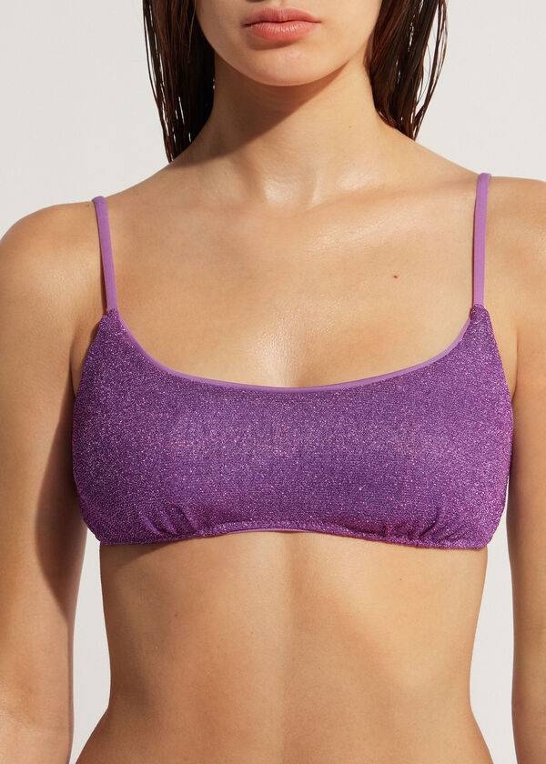damen-bikini-oberteil im tank-stil von calzedonia las vegas lila