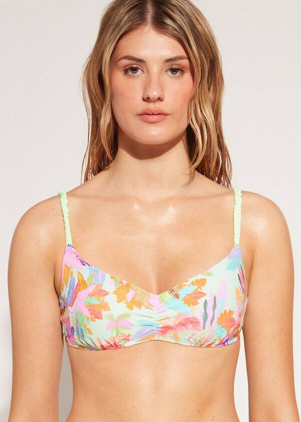 calzedonia tank-bikini-oberteil tahiti für damen grün