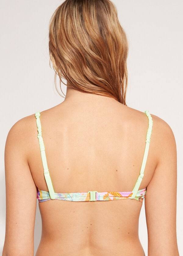 calzedonia tank-bikini-oberteil tahiti für damen grün
