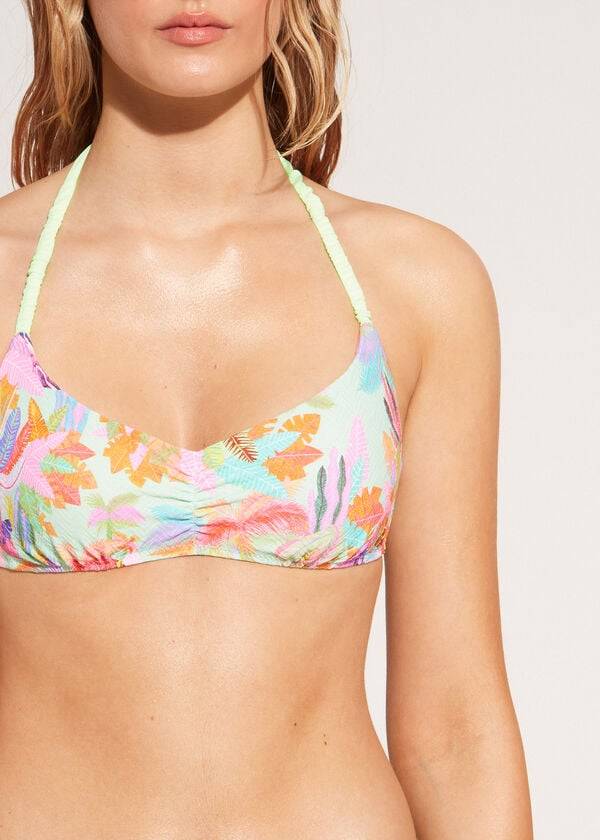 calzedonia tank-bikini-oberteil tahiti für damen grün