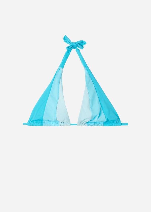 türkisgrünes calzedonia triangle string azzorre damen-bikinioberteil