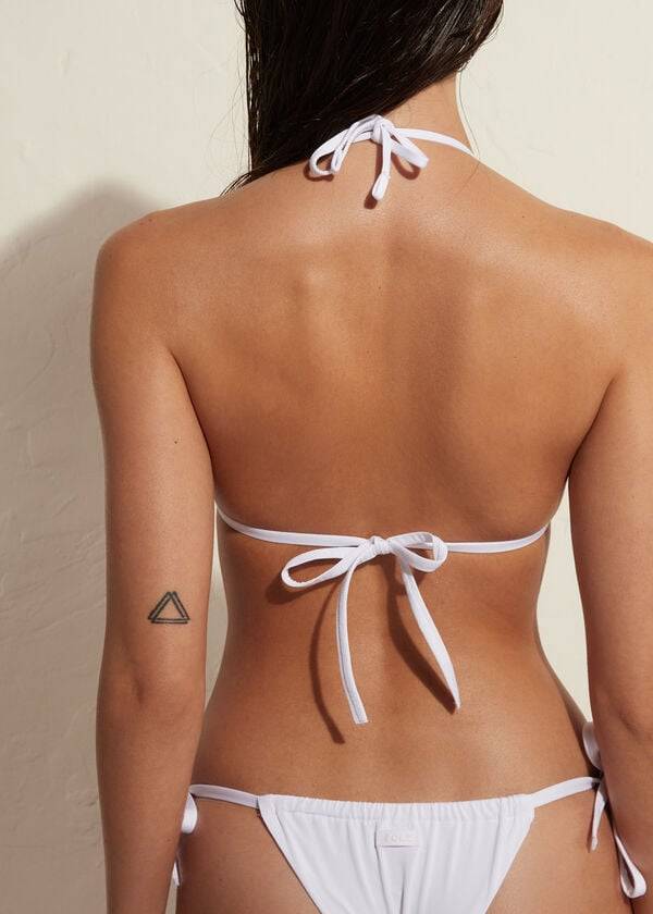 weiße calzedonia triangle string indonesia eco rosa damen-bikinioberteile