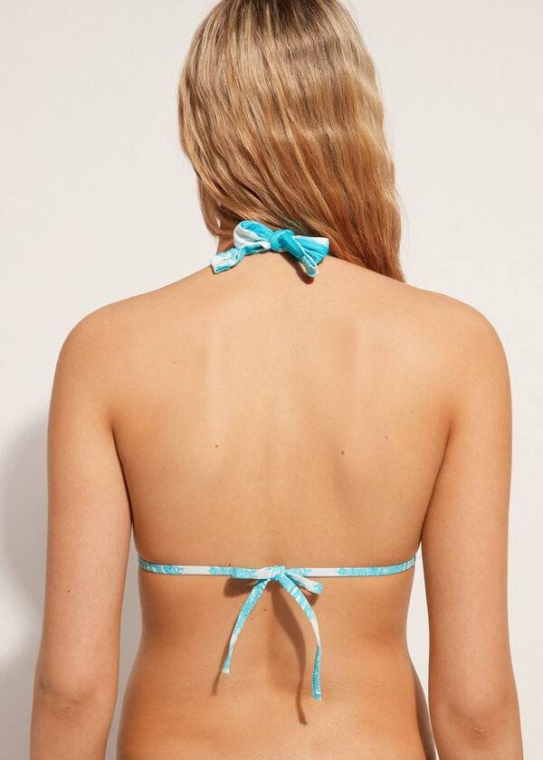 calzedonia triangel-bikini-oberteil sorrento für damen blau