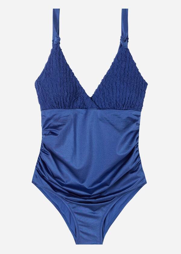damen-badeanzug calzedonia marrakech marineblau