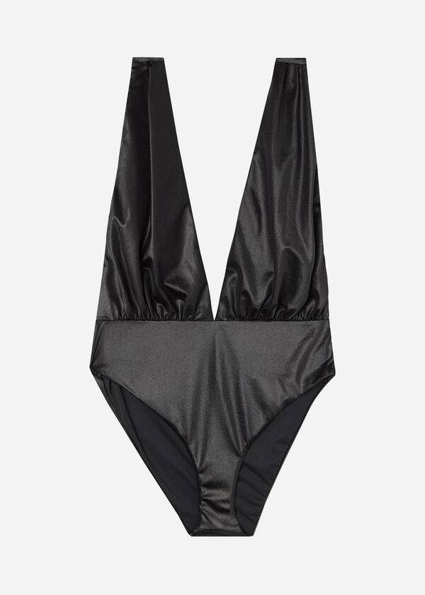 schwarze damen-badeanzüge von calzedonia modell milano